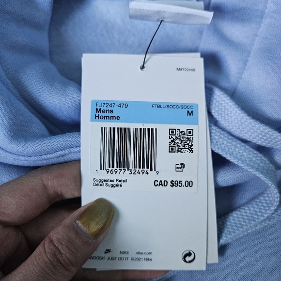 OLD - NIKE Men's Football Pullover Hoodie FFF Club Medium NWT - Picture 5 of 13